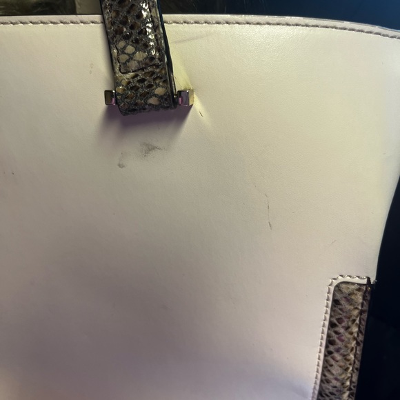 Kate Spade White Snakeskin Leather Satchel - Picture 4 of 5